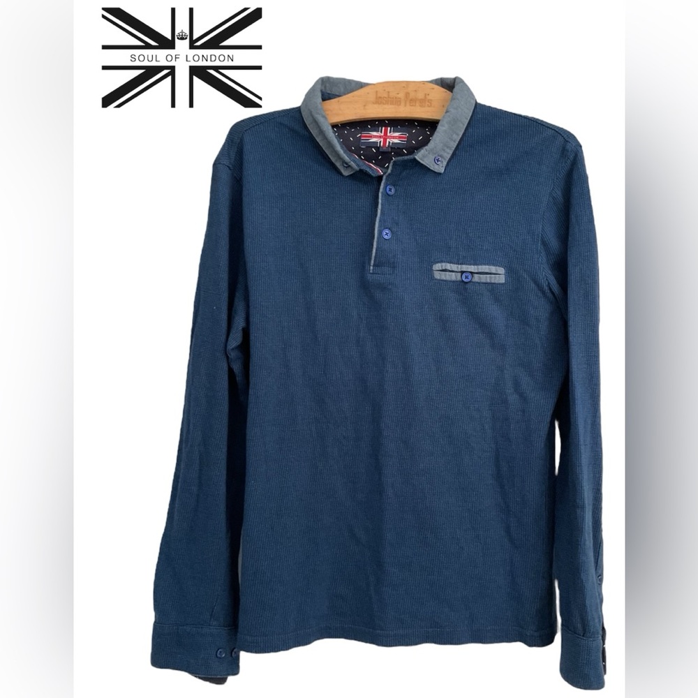 Navy🧡Casual Button Down Shirt